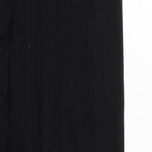 Missguided Womens Black Cotton Maxi Size 4 Round Neck Pullover