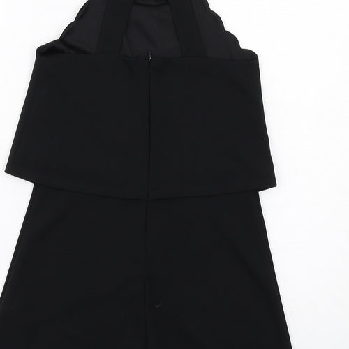 Lipsy Girls Black Polyester Playsuit One-Piece Size 9-10 Years Zip