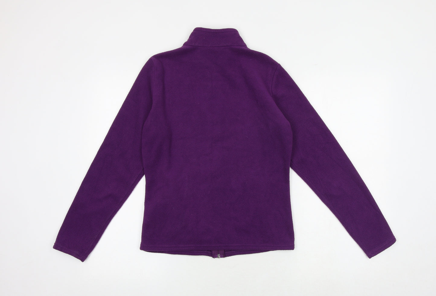 Marks and Spencer Womens Purple Jacket Size 10 Zip