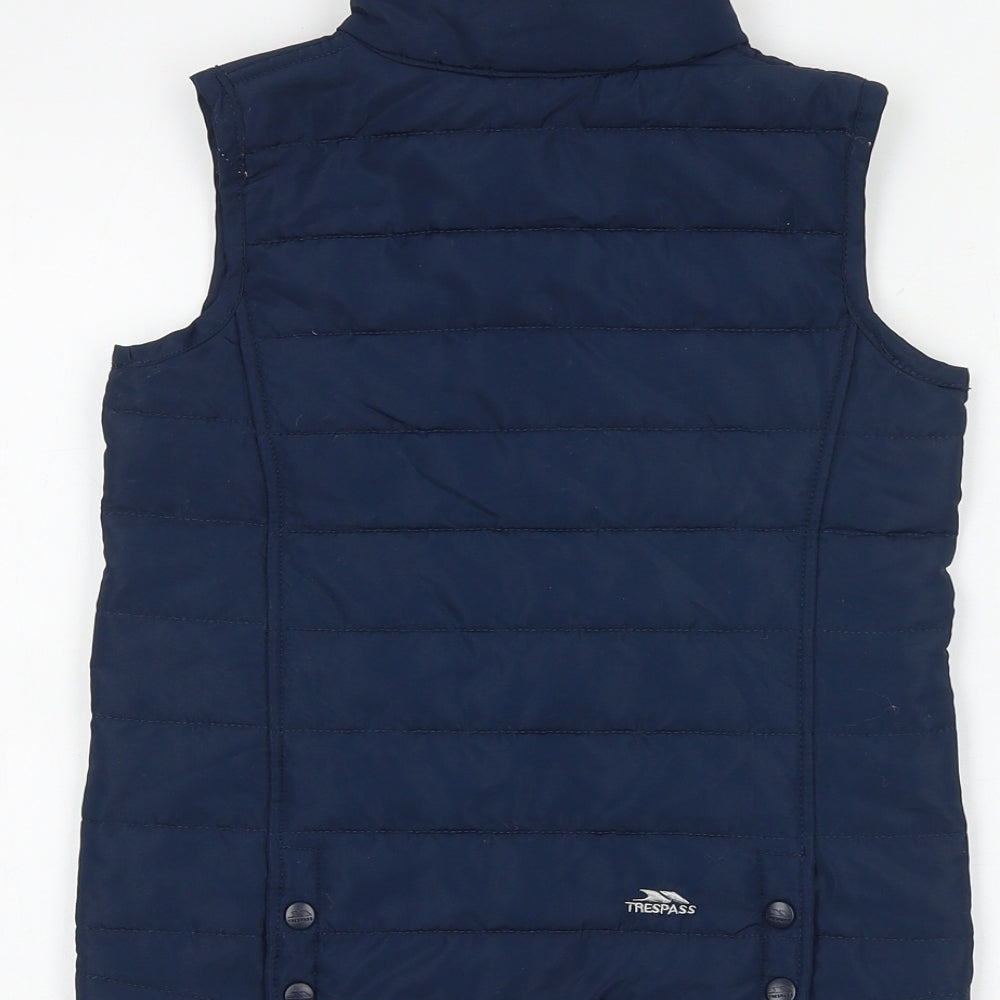 Trespass Boys Blue Gilet Jacket Size 5-6 Years Zip