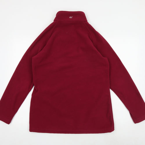 Regatta Womens Red Polyester Jacket Size 12 Zip