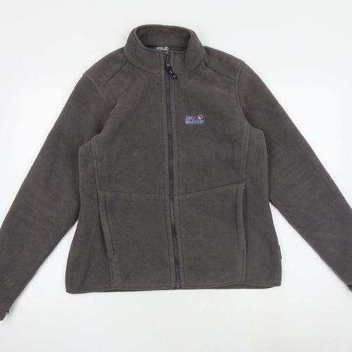 Jack Wolfskin Womens Grey Jacket Size 16 Zip