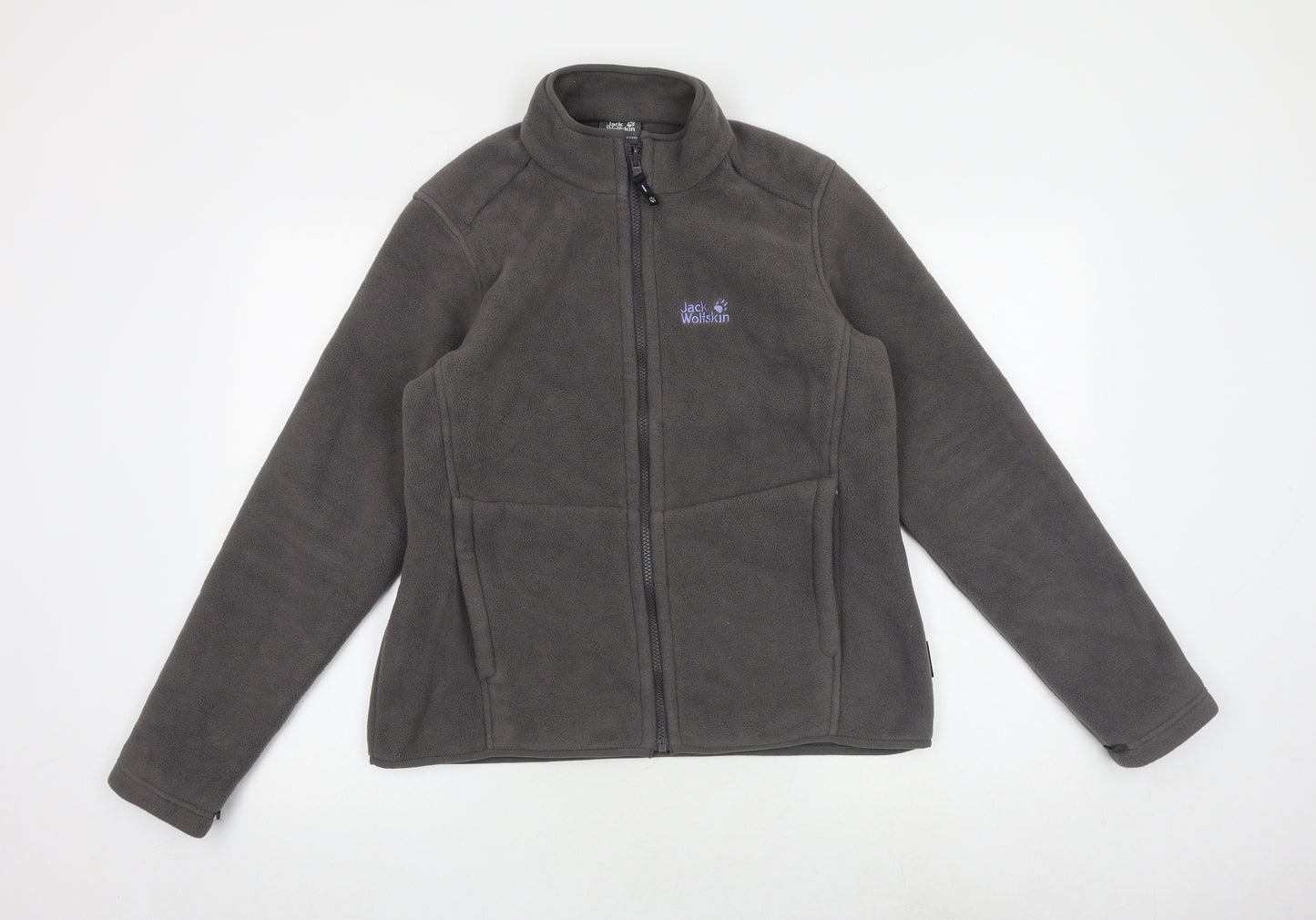 Jack Wolfskin Womens Grey Jacket Size 16 Zip
