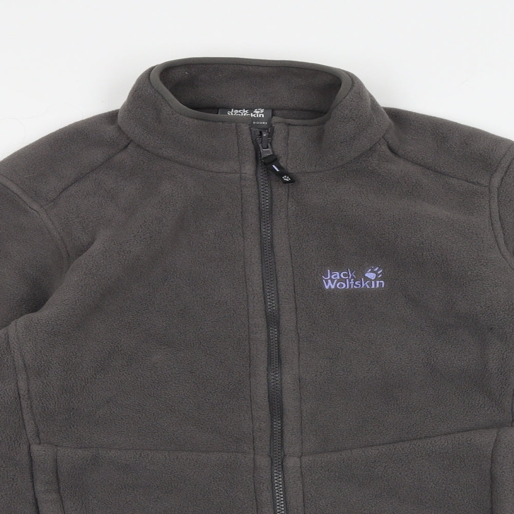 Jack Wolfskin Womens Grey Jacket Size 16 Zip