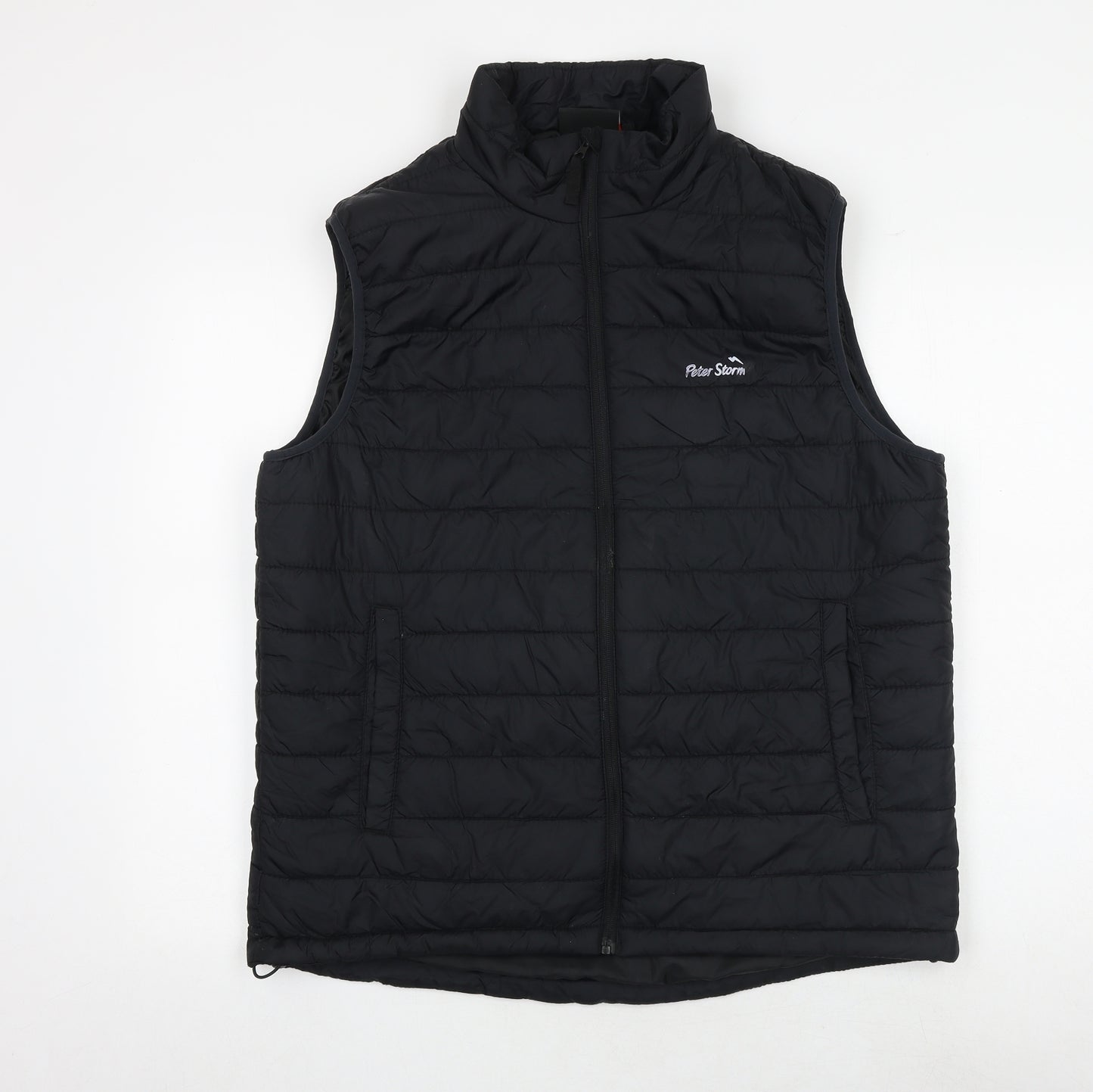Peter Storm Mens Black Gilet Jacket Size L Zip