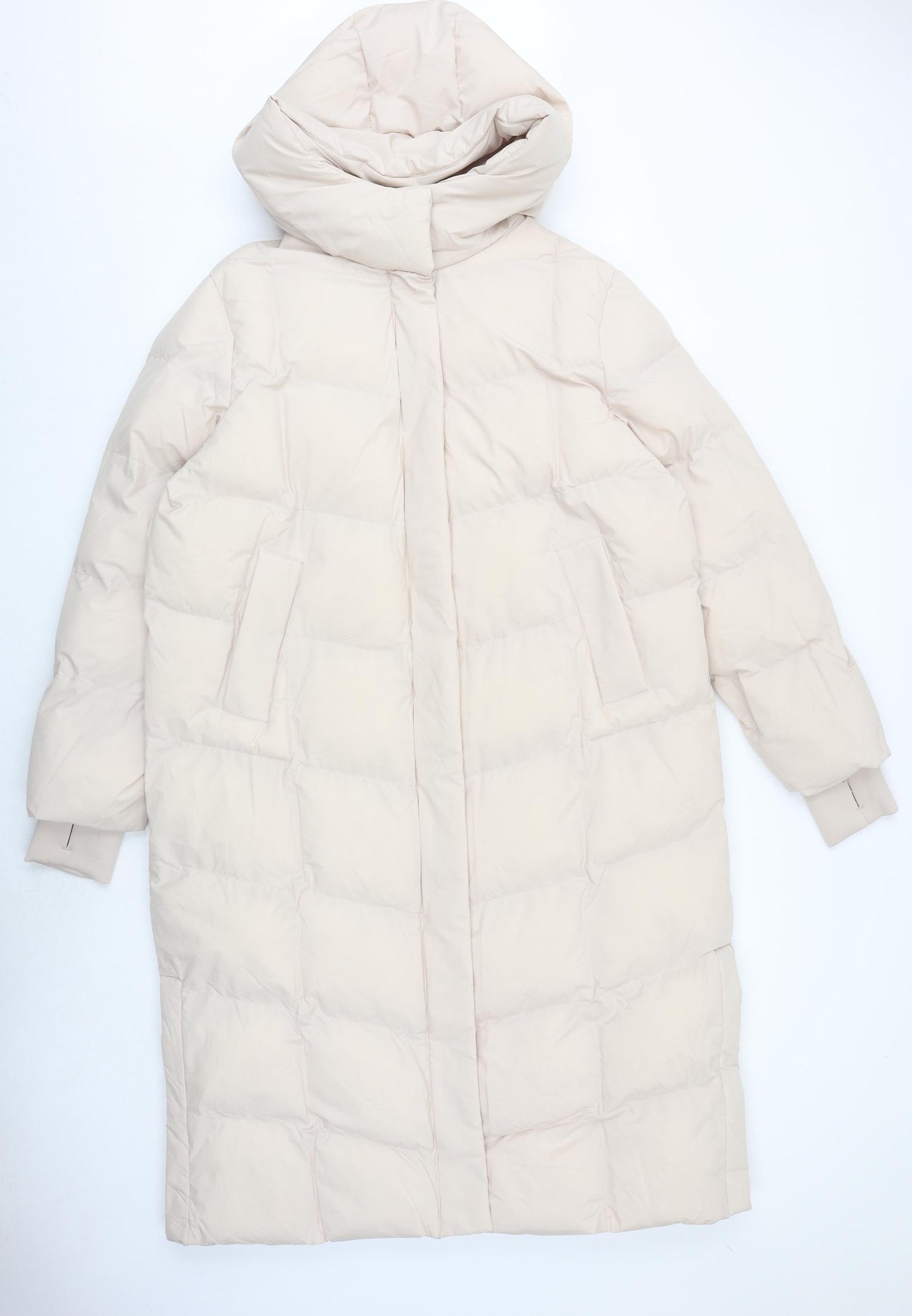 Marks and Spencer Womens Pink Quilted Coat Size 14 Snap