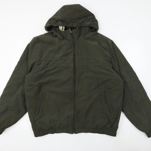 Maine New England Mens Green Jacket Size XL Zip