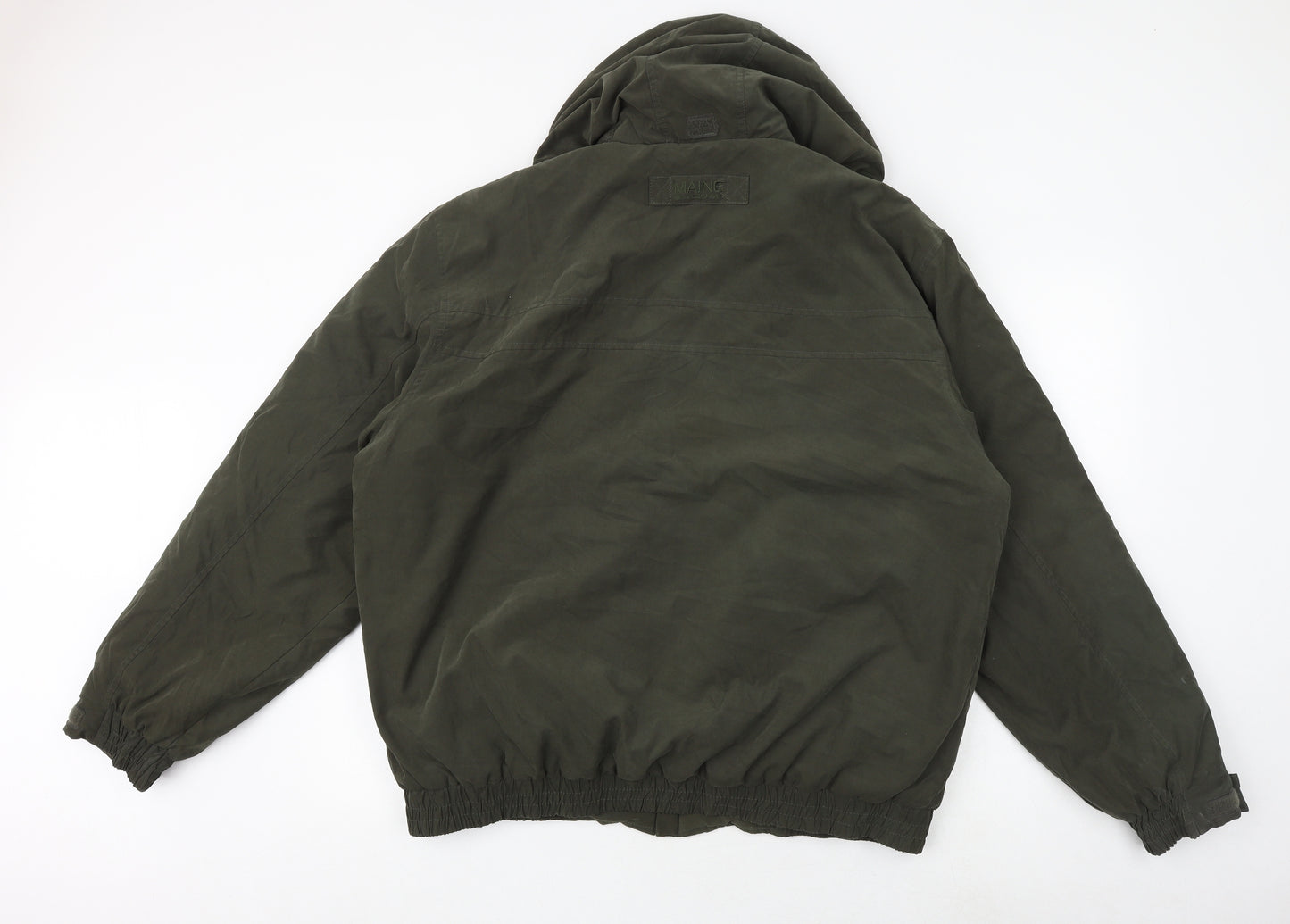 Maine New England Mens Green Jacket Size XL Zip