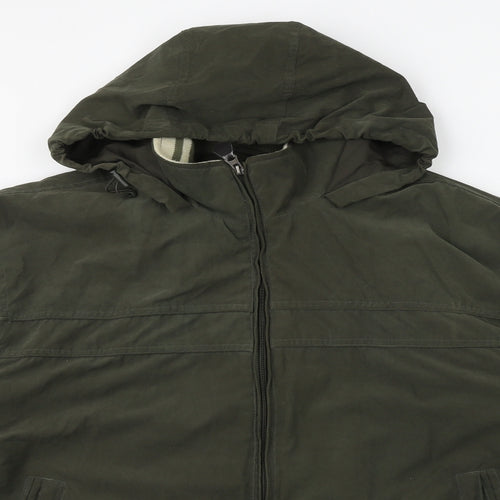 Maine New England Mens Green Jacket Size XL Zip
