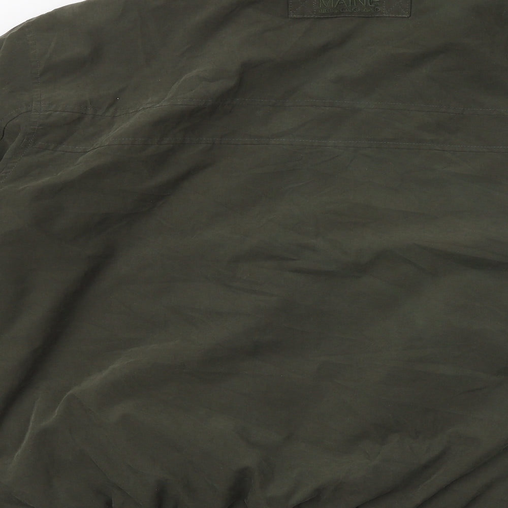 Maine New England Mens Green Jacket Size XL Zip
