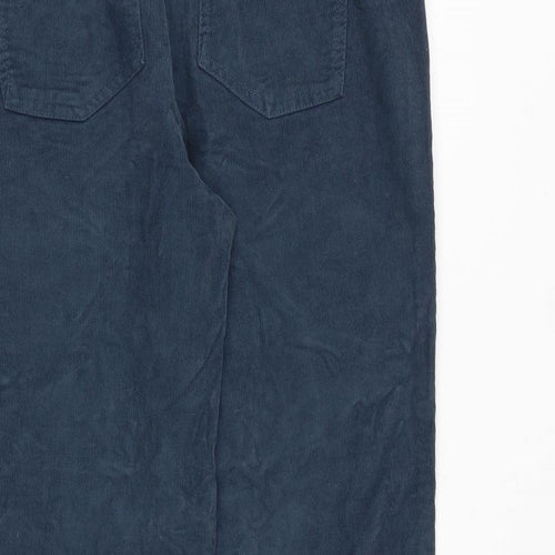 Cotton Traders Womens Green Cotton Trousers Size 16 Regular Zip