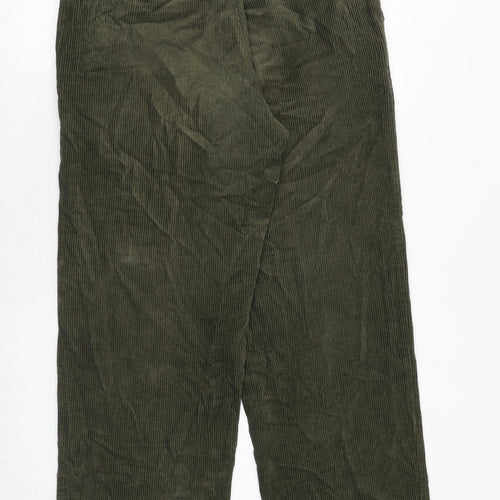 IZOD Mens Green Cotton Trousers Size 32 in L30 in Regular Zip