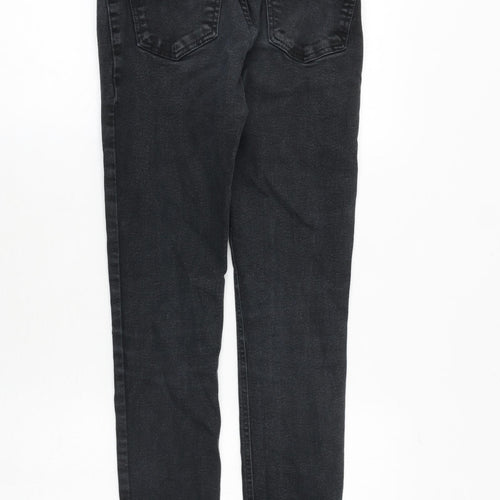 New Look Womens Grey Cotton Skinny Jeans Size 10 Slim Zip