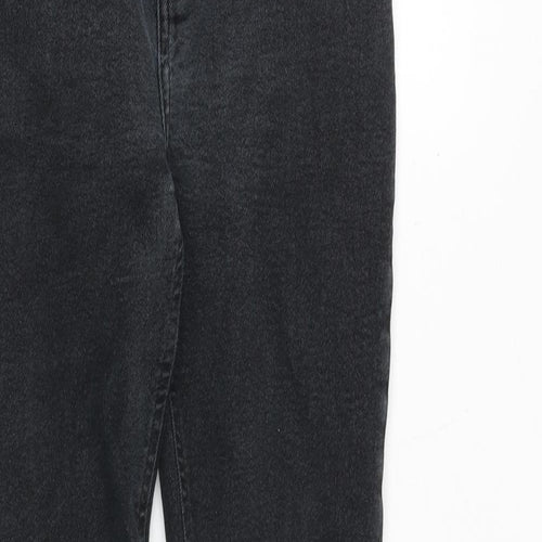 New Look Womens Grey Cotton Skinny Jeans Size 10 Slim Zip
