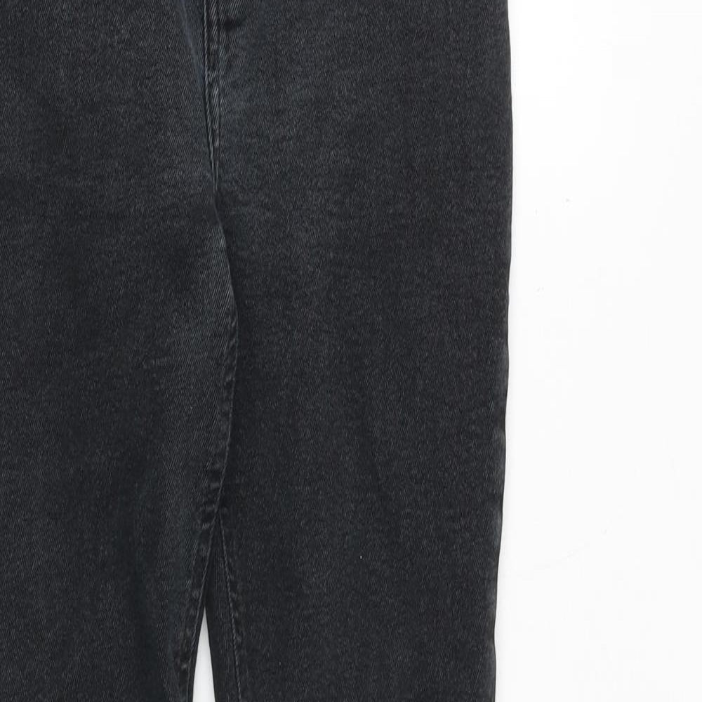 New Look Womens Grey Cotton Skinny Jeans Size 10 Slim Zip