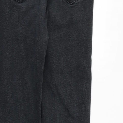New Look Womens Grey Cotton Skinny Jeans Size 10 Slim Zip