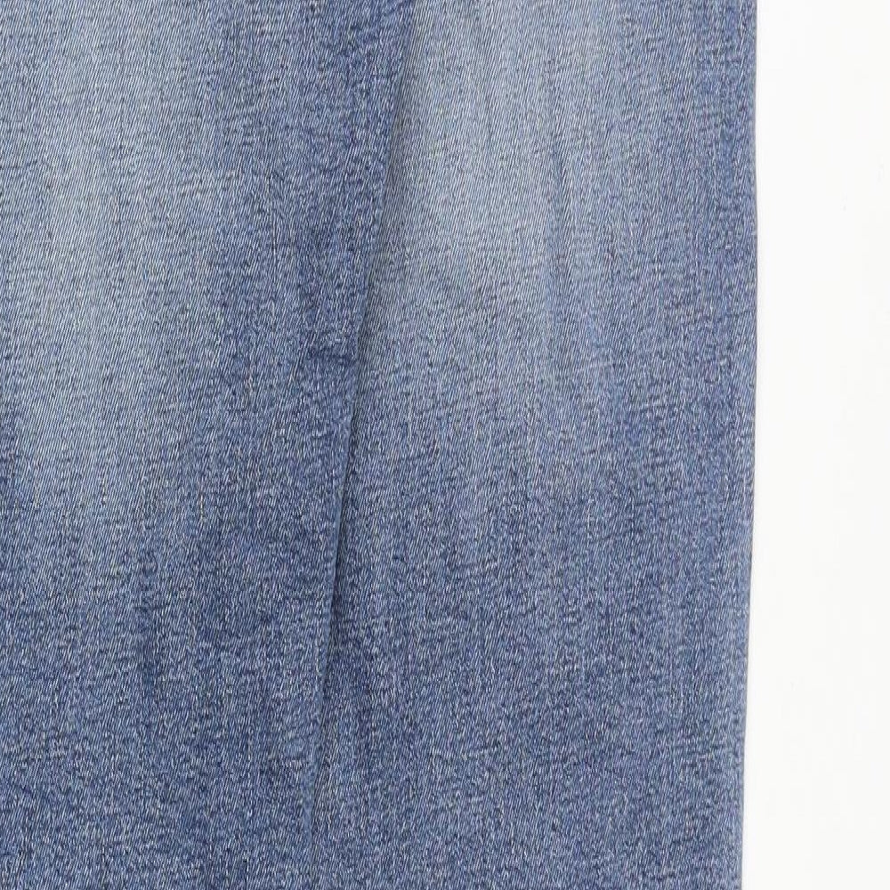 Gap Mens Blue Cotton Straight Jeans Size 32 in L30 in Regular Zip