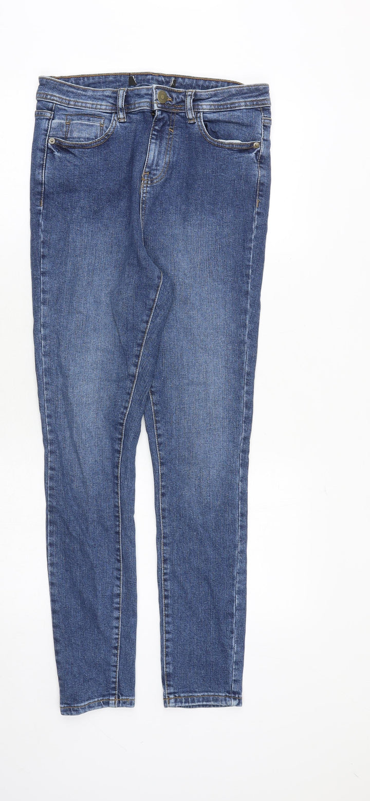 Love Denim Womens Blue Cotton Skinny Jeans Size 28 in Regular Zip
