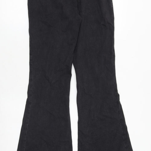 BDG Womens Black Cotton Flared Jeans Size 30 in L30 in Regular Zip