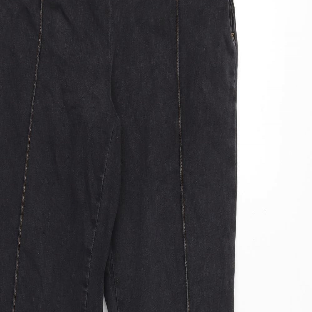BDG Womens Black Cotton Flared Jeans Size 30 in L30 in Regular Zip