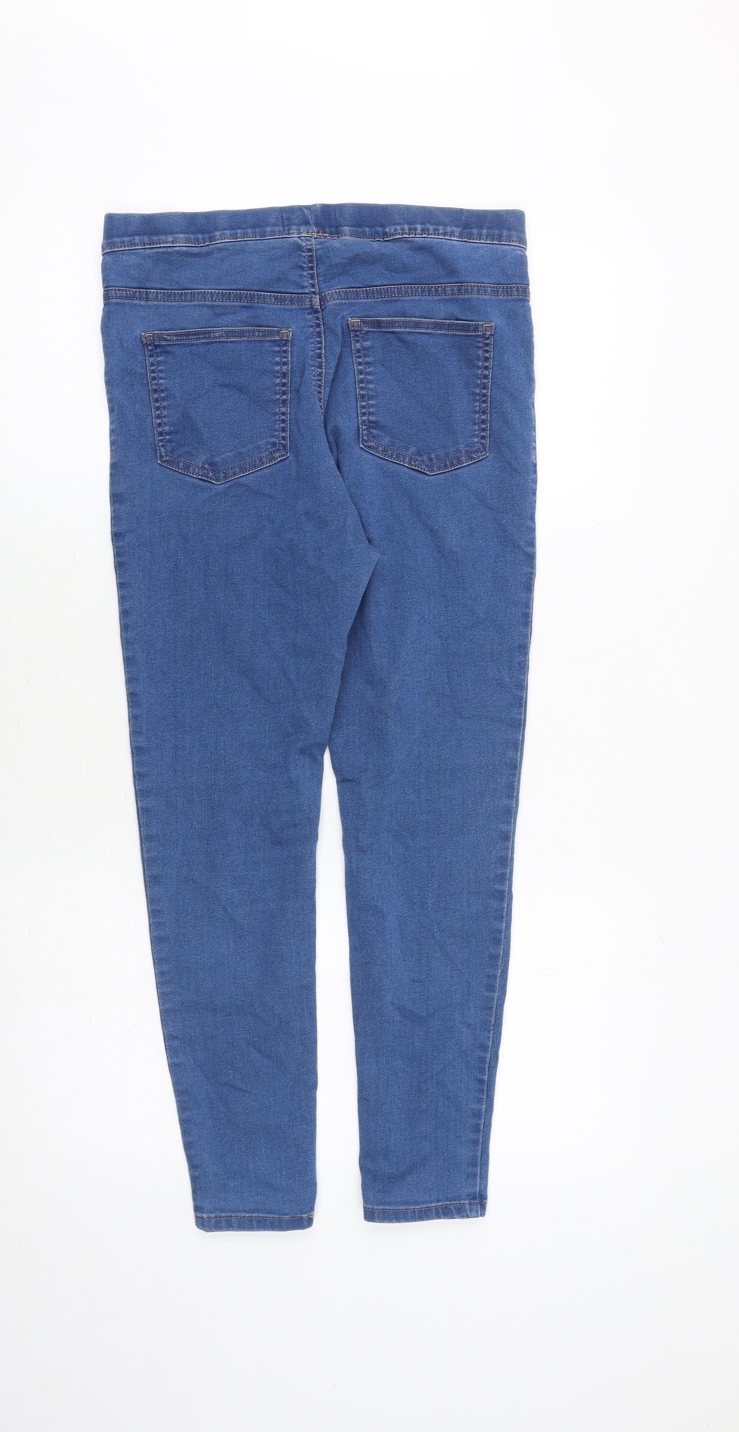 Marks and Spencer Womens Blue Cotton Jegging Jeans Size 12 Regular