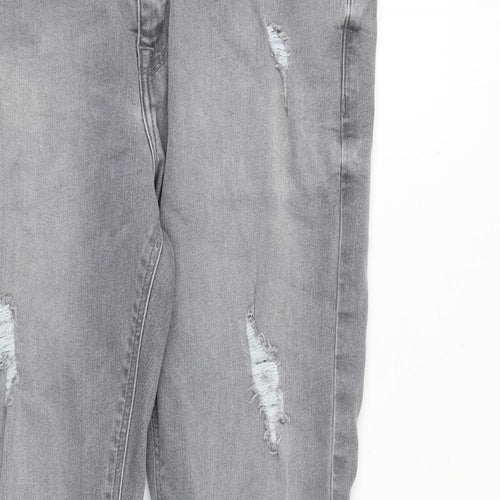 ASOS Mens Grey Cotton Skinny Jeans Size 32 in Slim Zip