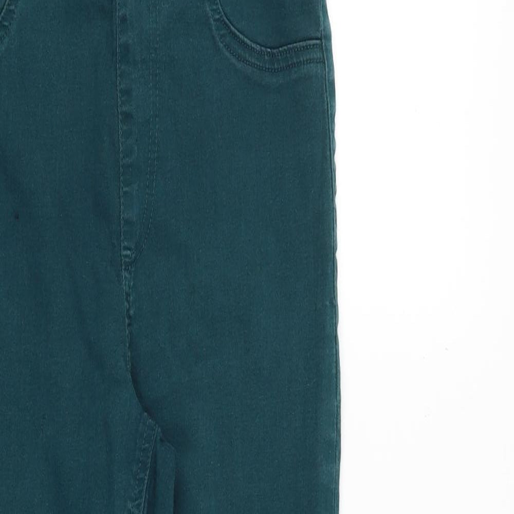 Marks and Spencer Womens Green Cotton Jegging Jeans Size 10 Regular