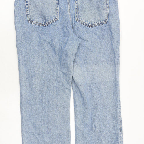 Weekday Womens Blue Cotton Mom Jeans Size 32 in L28 in Regular Zip