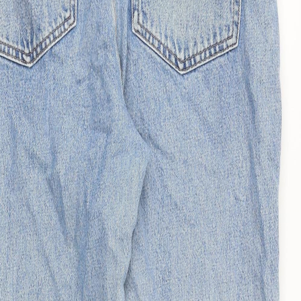 Weekday Womens Blue Cotton Mom Jeans Size 32 in L28 in Regular Zip