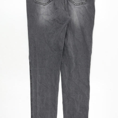 Waredenim Womens Grey Cotton Skinny Jeans Size 14 Regular Zip