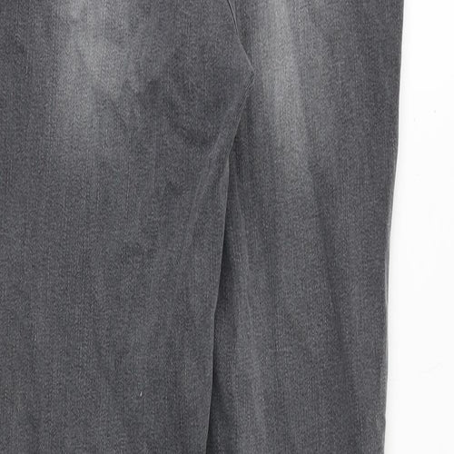 Waredenim Womens Grey Cotton Skinny Jeans Size 14 Regular Zip