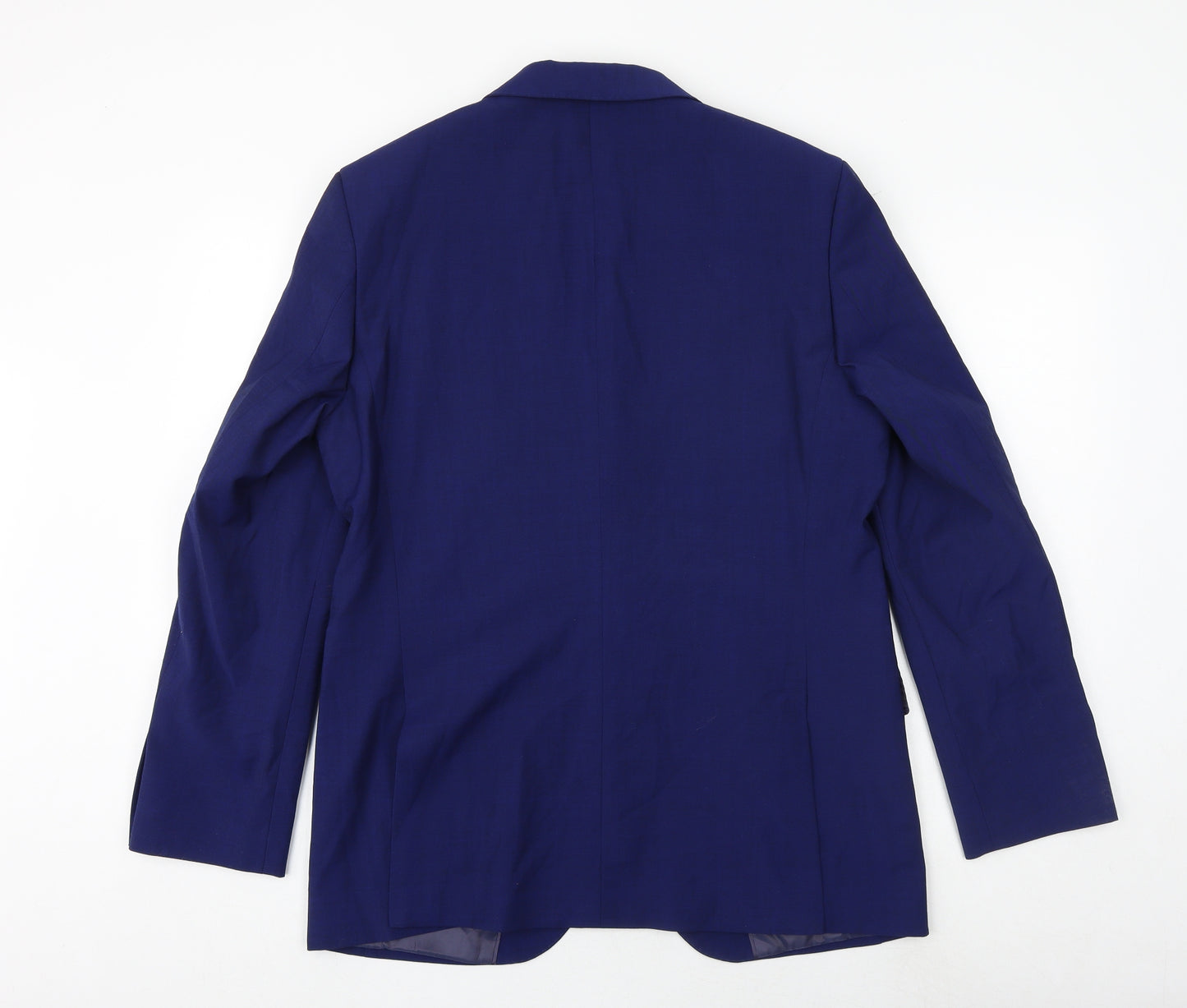Marks and Spencer Mens Blue Wool Jacket Suit Jacket Size 40 Regular