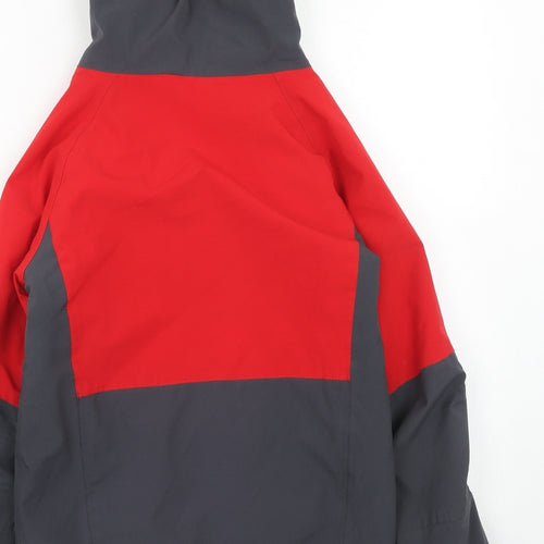 Regatta Boys Red Colourblock Windbreaker Jacket Size 11-12 Years Zip