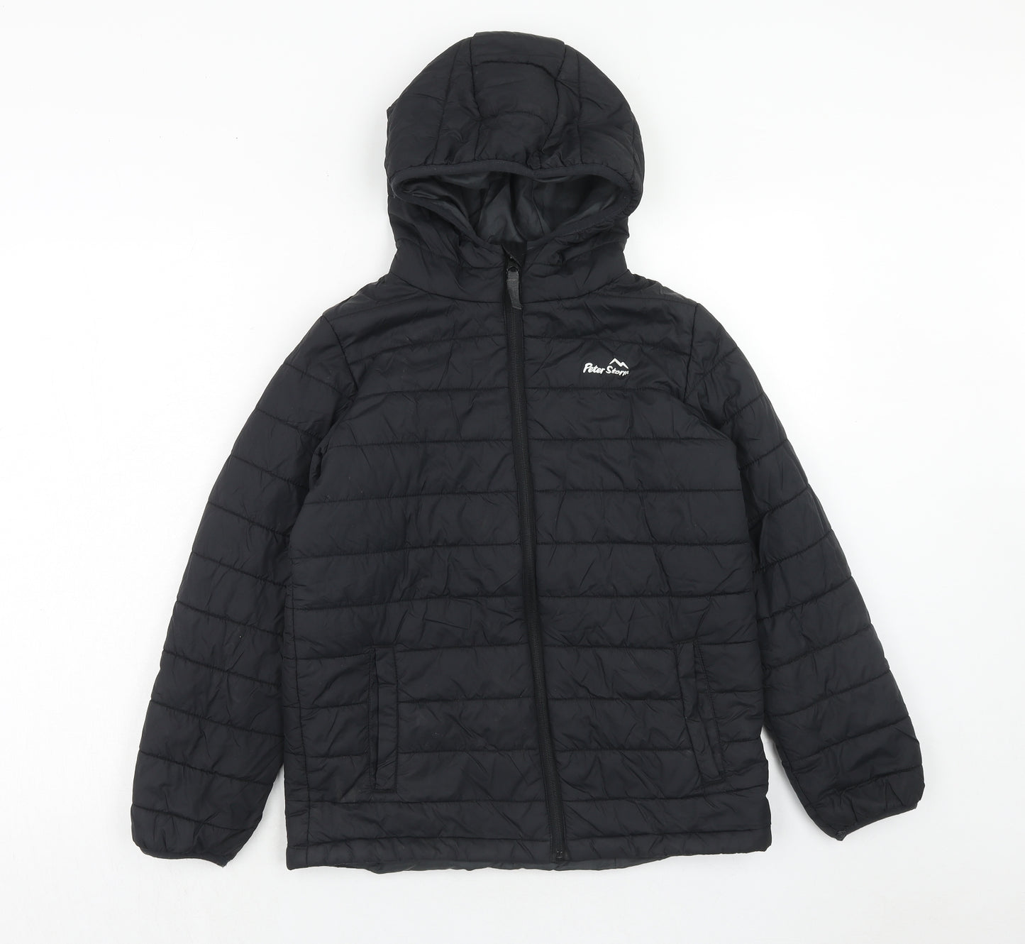 Peter Storm Boys Blue Quilted Jacket Size 11-12 Years Zip