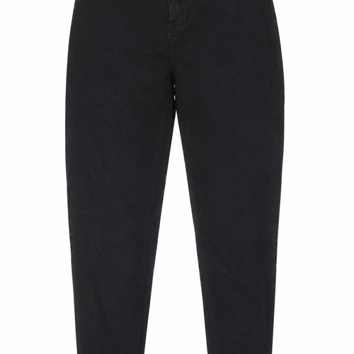 PRETTYLITTLETHING Womens Black Cotton Skinny Jeans Size 6 Regular Zip