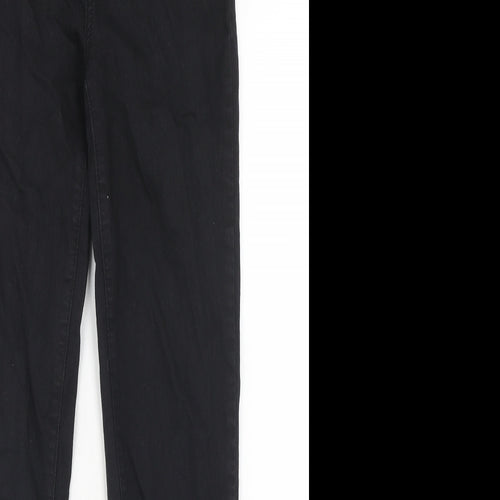 PRETTYLITTLETHING Womens Black Cotton Skinny Jeans Size 6 Regular Zip