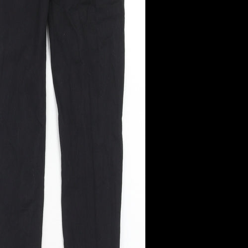 PRETTYLITTLETHING Womens Black Cotton Skinny Jeans Size 6 Regular Zip