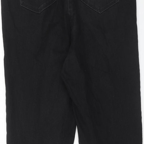 Studio Womens Black Cotton Skinny Jeans Size 12 Regular Zip