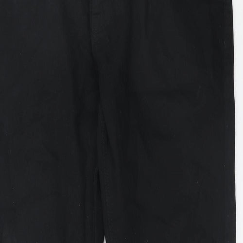 NEXT Mens Black Cotton Skinny Jeans Size 32 in L31 in Regular Zip