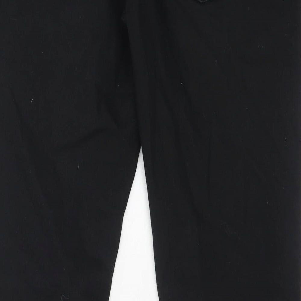 NEXT Mens Black Cotton Skinny Jeans Size 32 in L31 in Regular Zip