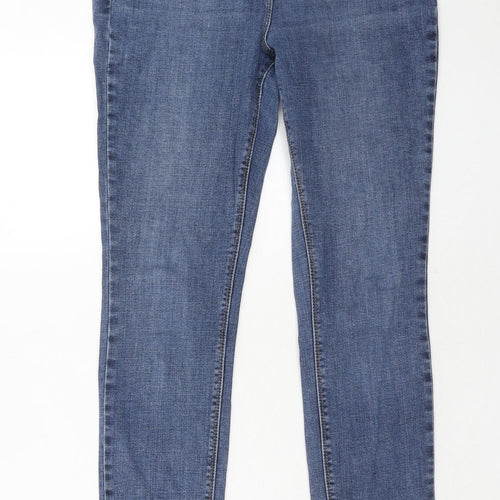 NEXT Womens Blue Cotton Jegging Jeans Size 14 Regular Zip