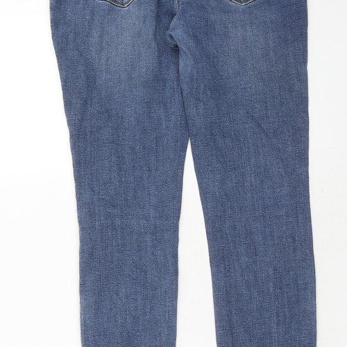 NEXT Womens Blue Cotton Jegging Jeans Size 14 Regular Zip
