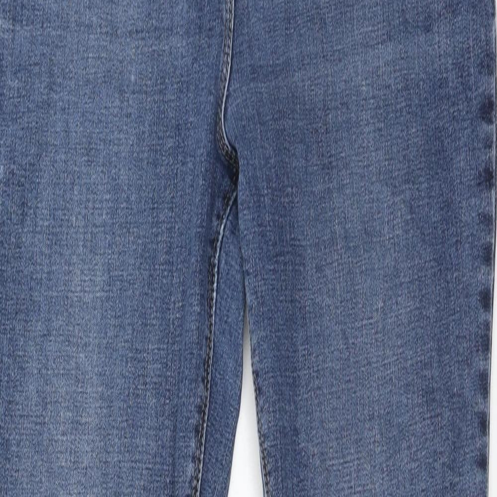 NEXT Womens Blue Cotton Jegging Jeans Size 14 Regular Zip