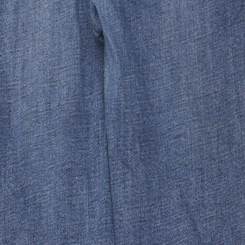 NEXT Womens Blue Cotton Jegging Jeans Size 14 Regular Zip