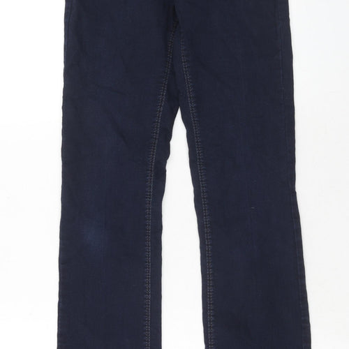 Mac Jeans Womens Blue Cotton Straight Jeans Size 24 in Regular Zip