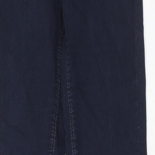 Mac Jeans Womens Blue Cotton Straight Jeans Size 24 in Regular Zip