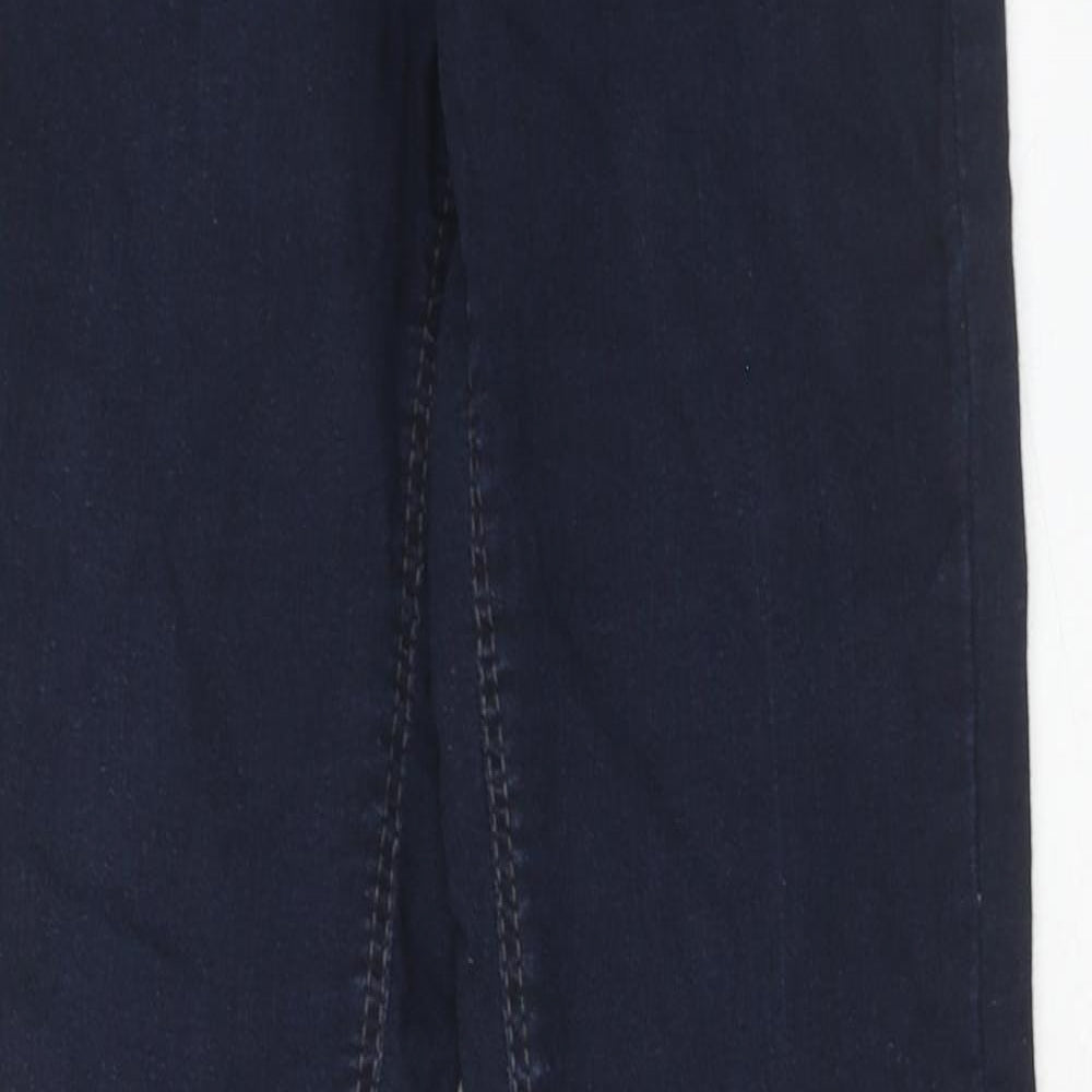 Mac Jeans Womens Blue Cotton Straight Jeans Size 24 in Regular Zip