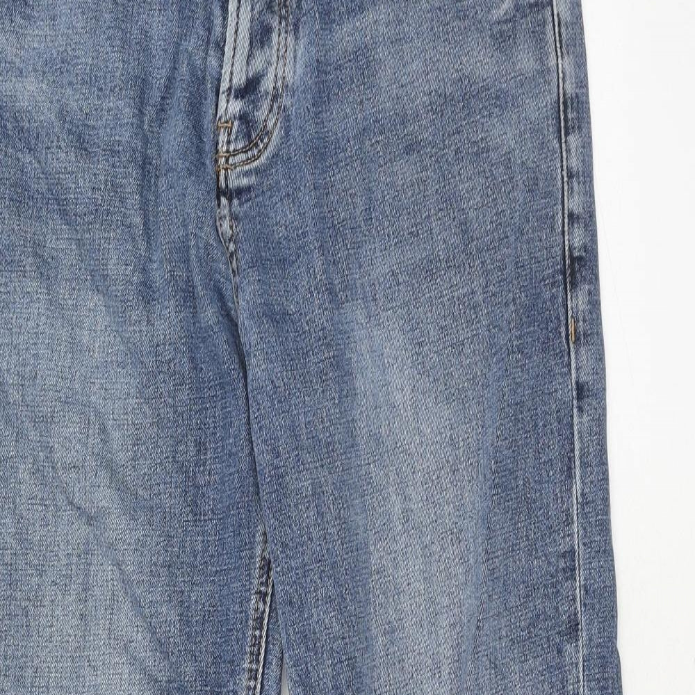 NEXT Mens Blue Cotton Straight Jeans Size 30 in L29 in Regular Button