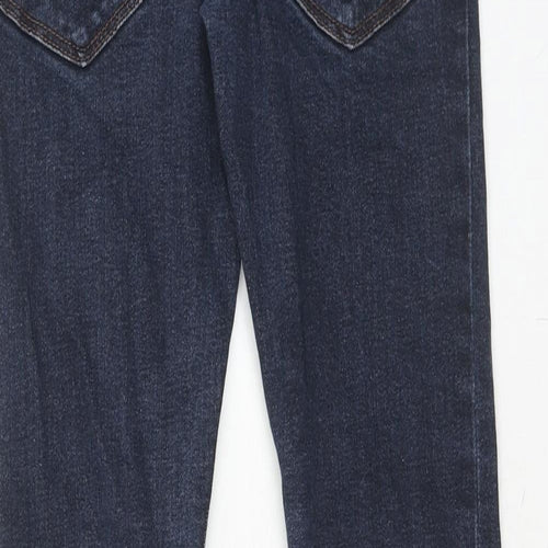 NEXT Boys Blue Cotton Skinny Jeans Size 11 Years Regular Zip