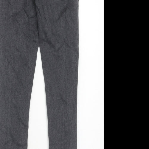 Topshop Womens Grey Cotton Skinny Jeans Size 28 in L32 in Regular Zip